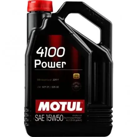 Bezpieczna płatność Olej silnikowy MOTUL 4100 Power, SAE 15W50 (4L)