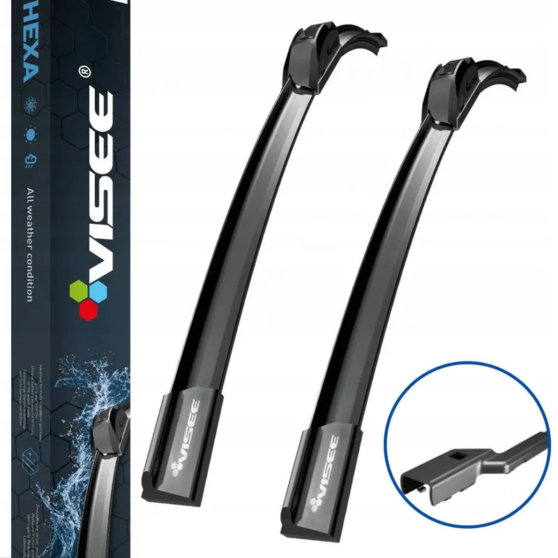 Bezpieczna płatność Wycieraczki samochodowe do szyb płaskie zestaw VISEE PEUGEOT RCZ 2009-2015