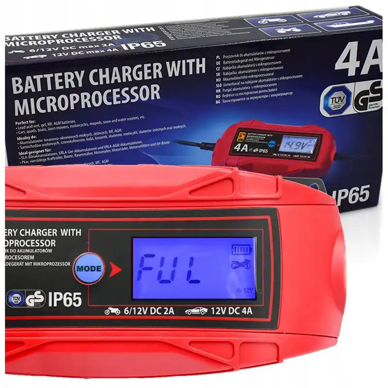 Ładowarka PROSTOWNIK DO AKUMULATORÓW SENA LCD 6V 12V 4A LCD Oferta