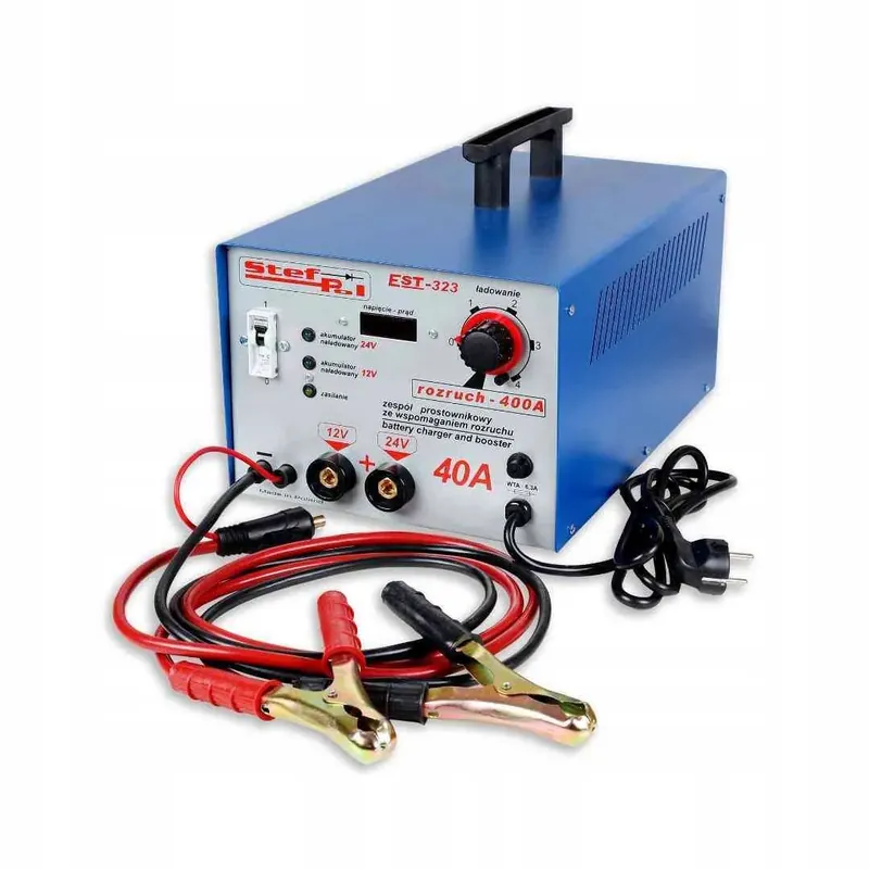 PROSTOWNIK EST-323 12/24/40A POJ. 70-400AH WSP. ROZR. STEF Najlepsza cena