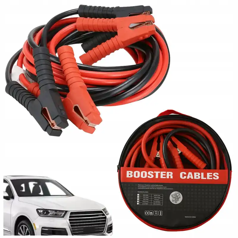 MOCNE KABLE PRZEWODY ROZRUCHOWE 1800A 6M GRUBE 60mm SOLIDNE POKROWIEC Rabat