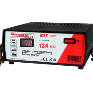 Prostownik STEF-POL EST-303 12V 12A ~120Ah Popularny
