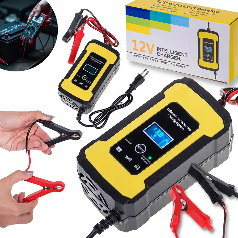 Premium PROSTOWNIK SAMOCHODOWY DO AKUMULATORÓW 12V 6A