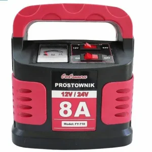 Prostownik Samochodowy do Akumulatora Auta 12V/24V 8A - z Zabezpieczeniami Rabat