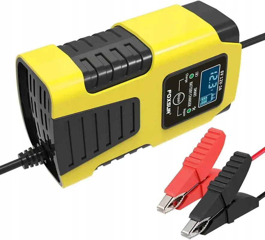 Prostownik Samochodowy do Akumulatorów 6V 12V 2A FUNKCJA NAPRAWY FOXSUR Kup teraz