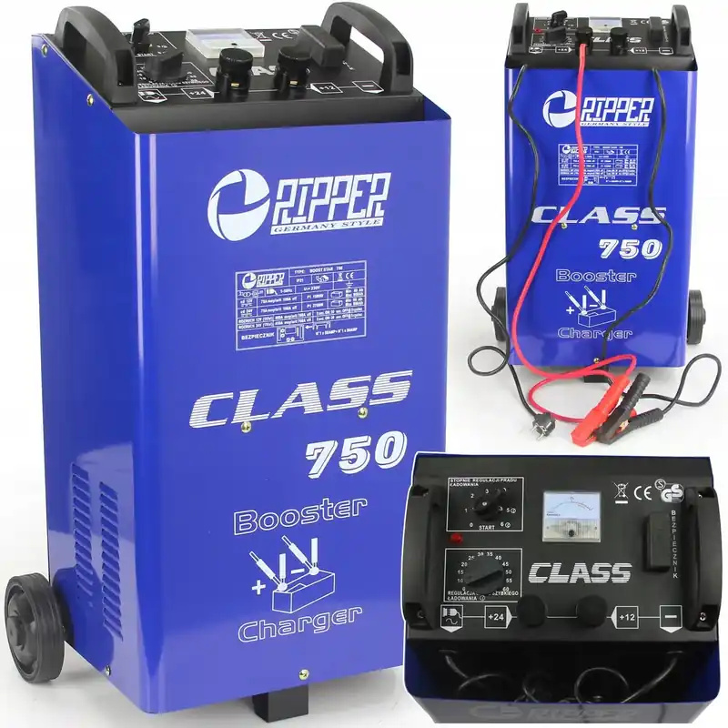 PROSTOWNIK SAMOCHODOWY Z ROZRUCHEM CLASS 750 12/24V 700A RIPPER Wyprzedaż