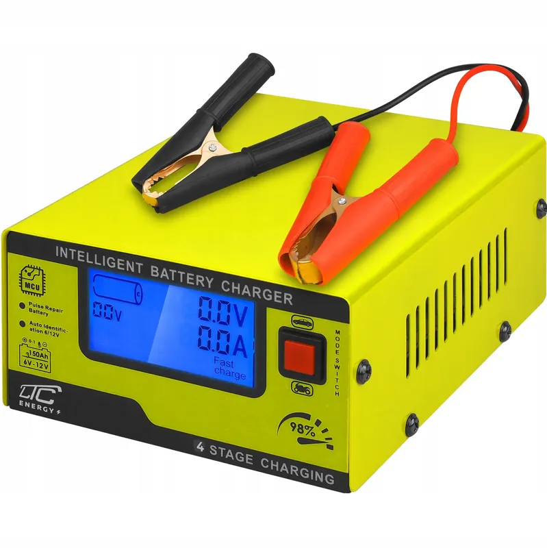 2 x LTC LX1202 Automatyczny prostownik ładowarka do akumulatorów 6V 12V 15A Oryginalny