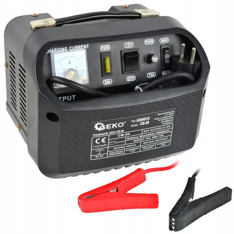 Zamów teraz GEKO Prostownik 12/24V CB-20 G80012