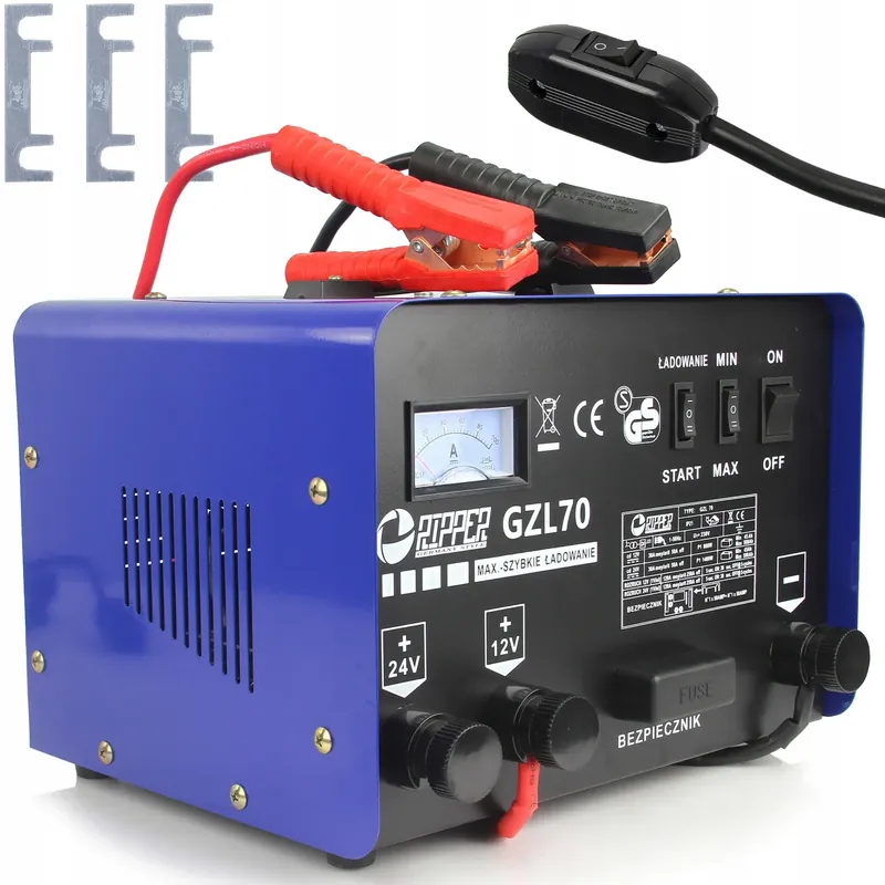 PROSTOWNIK Z ROZRUCHEM ŁADOWARKA GZL-70 FAST CHARGE + ROZRUCH 12V/24V 500AH Zwrot pieniędzy