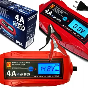 ŁADOWARKA PROSTOWNIK DO AKUMULATORA 6V 12V 4A AKUMULATORÓW program ZIMOWY Kup teraz