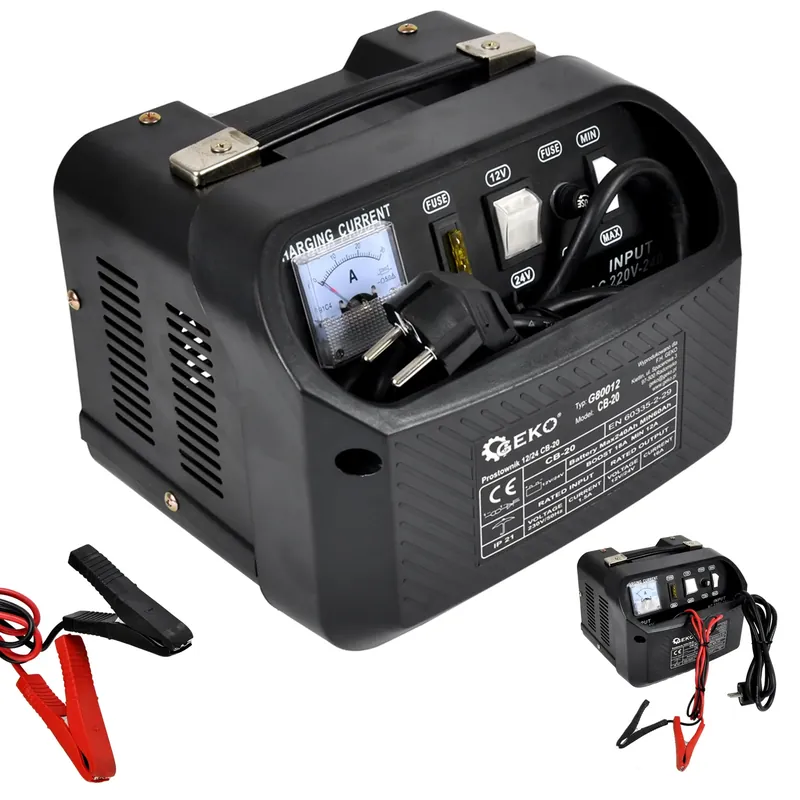 Kup teraz PROSTOWNIK 12V/24V 16A 240Ah ŁADOWARKA AKUMULATORA