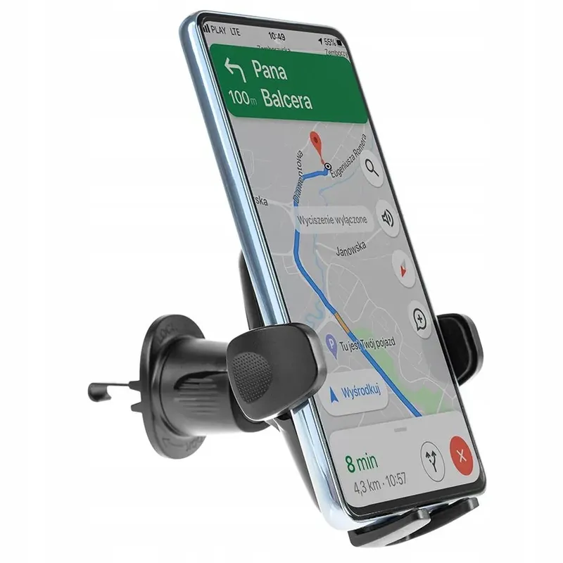 2 x Uchwyt samochodowy na TELEFON do samochodu auta do kratki nawiewu OBROT Rabat