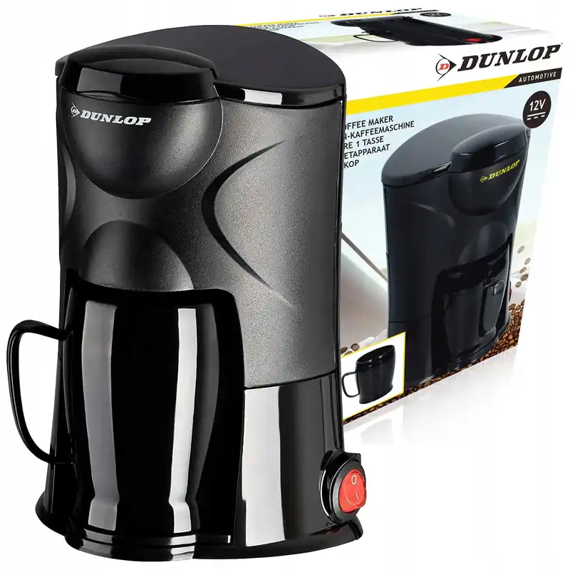 2 x EKSPRES SAMOCHODOWY DO KAWY KAMPER TIR 12V + KUBEK Autentyczny