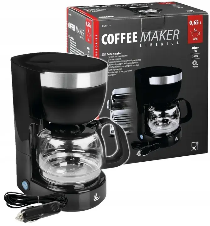 Zamów teraz EKSPRES DO KAWY SAMOCHODOWY TIR 24V 300W LIBERICA
