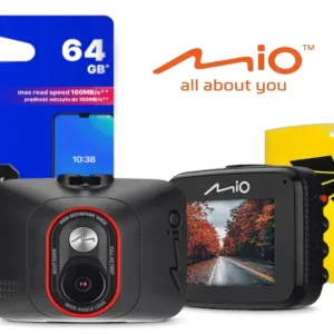 NOWY Wideorejestrator Kamera Mio MiVue C312 + Karta Pamięci i zapach Oryginalny