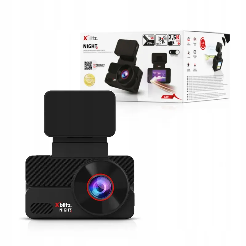 2 x XBlitz Night 2 2.5K Wi-Fi wideo-rejestrator kamera DVR do samochodu tru Popularny