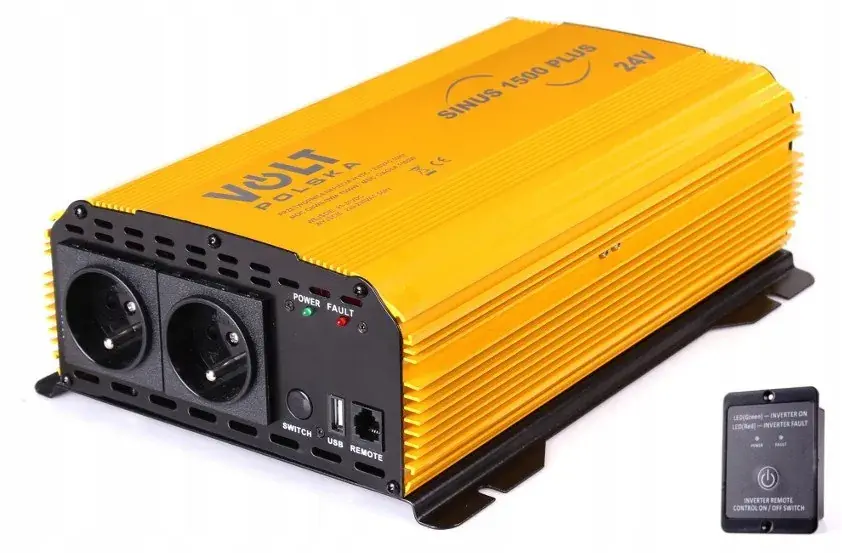 PRZETWORNICA VOLT POLSKA SINUS PLUS 1500 24V / 230V 1000/1500W VOLT POLSKA Zamów teraz