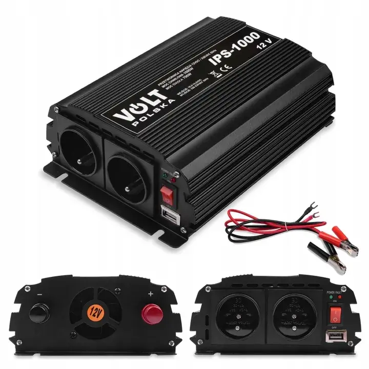 Szybka dostawa PRZETWORNICA NAPIĘCIA 12V 230V SAMOCHODOWA 1000W