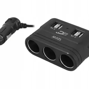 LTC Adapter CAR FIRE 3 gniazda 120W + 4 USB, 4,2A Ostatnia szansa