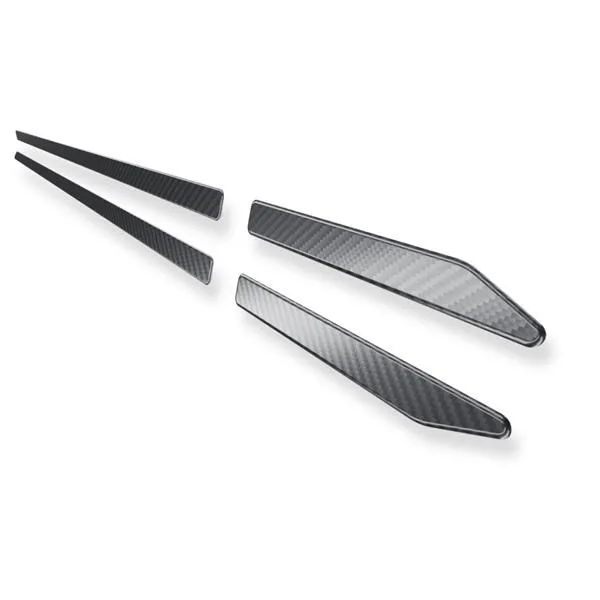 Darmowa dostawa Stalowe listwy boczne do Citroen C4 Grand Picasso II Minivan (5 drzwi) - (2013-2016) - Croni - W - czarny (folia carbon)