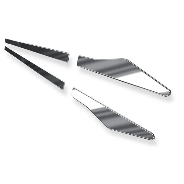 Autentyczny Stalowe listwy boczne do BMW Seria 3 E90 Limuzyna (4 drzwi) - (2005-2012) - Croni - V - srebrny (połysk)