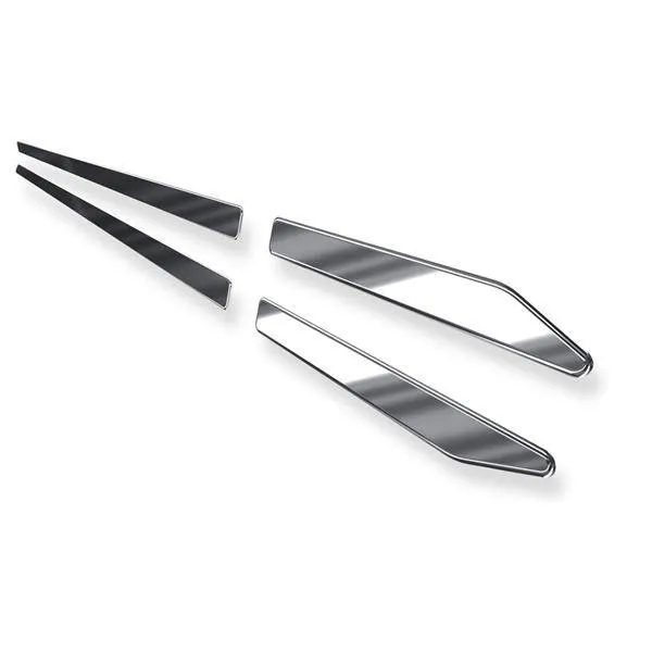 Darmowa dostawa Stalowe listwy boczne do Toyota Corolla XI E16 Sedan (4 drzwi) - (2013-2015) - Croni - W - srebrny (połysk)