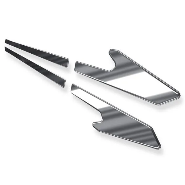 Bezpieczna płatność Stalowe listwy boczne do Kia Ceed I ED Hatchback (5 drzwi) - (2009-2012) - Croni - Y - srebrny (połysk)