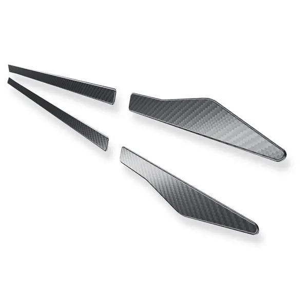 Bezpieczna płatność Stalowe listwy boczne do Seat Leon II 1P Hatchback (5 drzwi) - (2005-2012) - Croni - V - czarny (folia carbon)