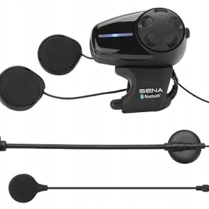 Nowość SENA INTERKOM MOTOCYKLOWY SMH10 BLUETOOTH 3.0 900M Z MIKROFONEM NA PAŁĄKU