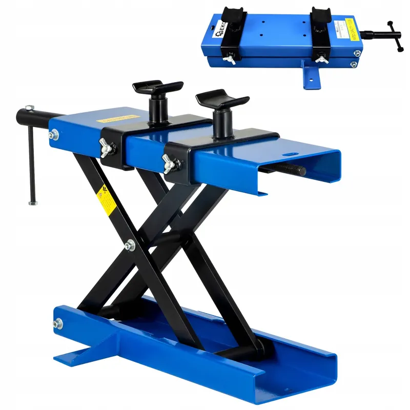 Nowość PODNOŚNIK MOTOCYKLOWY MECHANICZNY STOJAK NOŻYCOWY 500kg