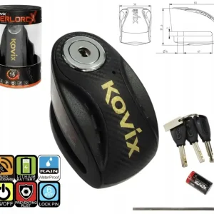 NOWA Blokada tarczy hamulcowej KOVIX KNX6 czarna MOTOCYKL HONDA YMAHA KTM Oferta