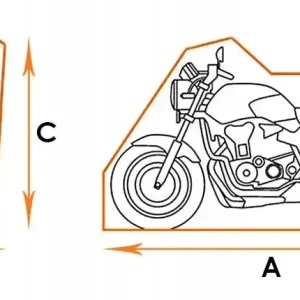 Oferta 2 x Pokrowiec motocyklowy plandeka rozmiar S BOX-GLASS