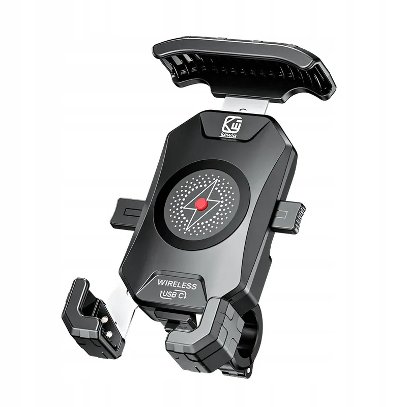 Autentyczny 2 x Uchwyt motocyklowy USB-C ładowarka indukcyjna 15W