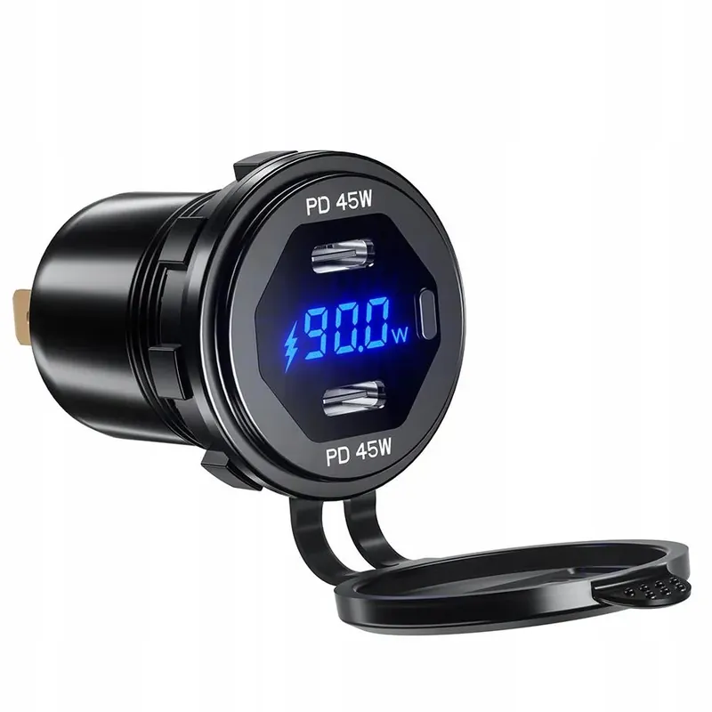 2 x Gniazdo ładowarka USB-C PD 90W MOTOR na KIEROWNICE Zamów teraz