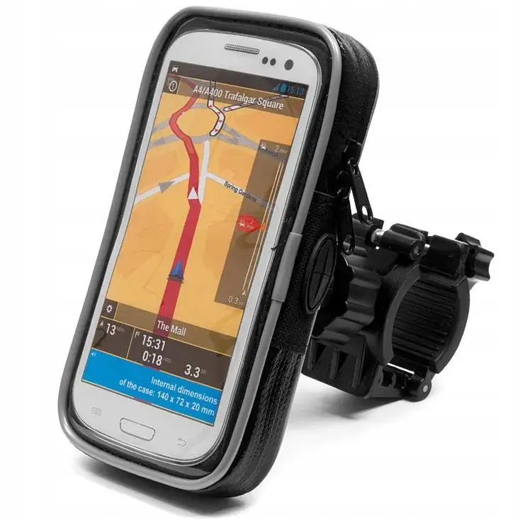 2 x Etui wodoodporne telefon uchwyt motocyklowy motor rower DUŻE 167mm Kup teraz