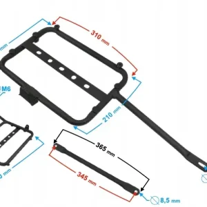 Wsporniki kufrów kpl. Hyper 125 Oferta limitowana
