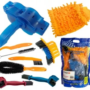 2 x 11 SZCZOTEK DO CZYSZCZENIA ŁAŃCUCHA MOTOCYKL SKUTER QUAD ROWER + SMAR 4 Promocja