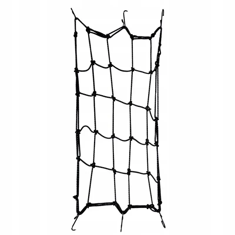 Siatka bagażowa Oxford 30x30cm z 6 hakami - czarna, do motocykli Darmowa dostawa