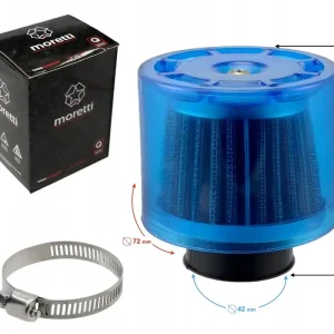 Autentyczny Filtr powietrza stożkowy niebieski, średnica 42 mm