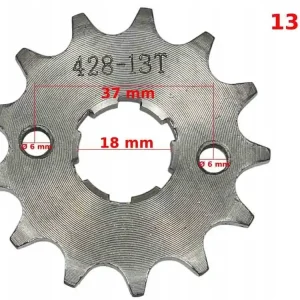 Zębatka Przód 428-13Z Stalowa Rob do ATV Street CG-150 CG-200 Wysoka jakość