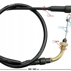 Zwrot pieniędzy Linka gazu do motoroweru Sprint/Fighter/Volcano 50 / Euro 5